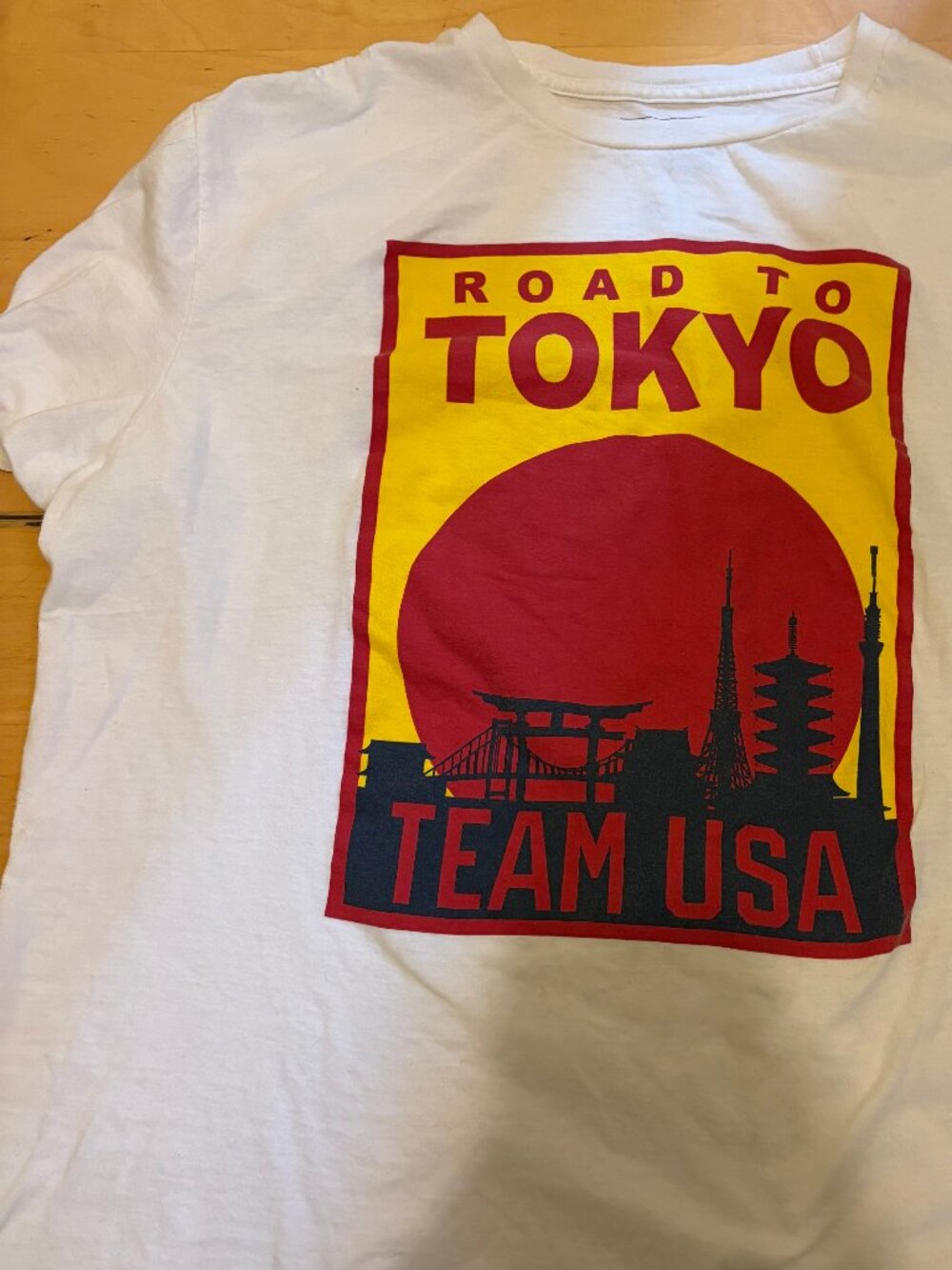2020 Summer Olympics Road to Tokyo Team USA T-Shirt Mens Size Large